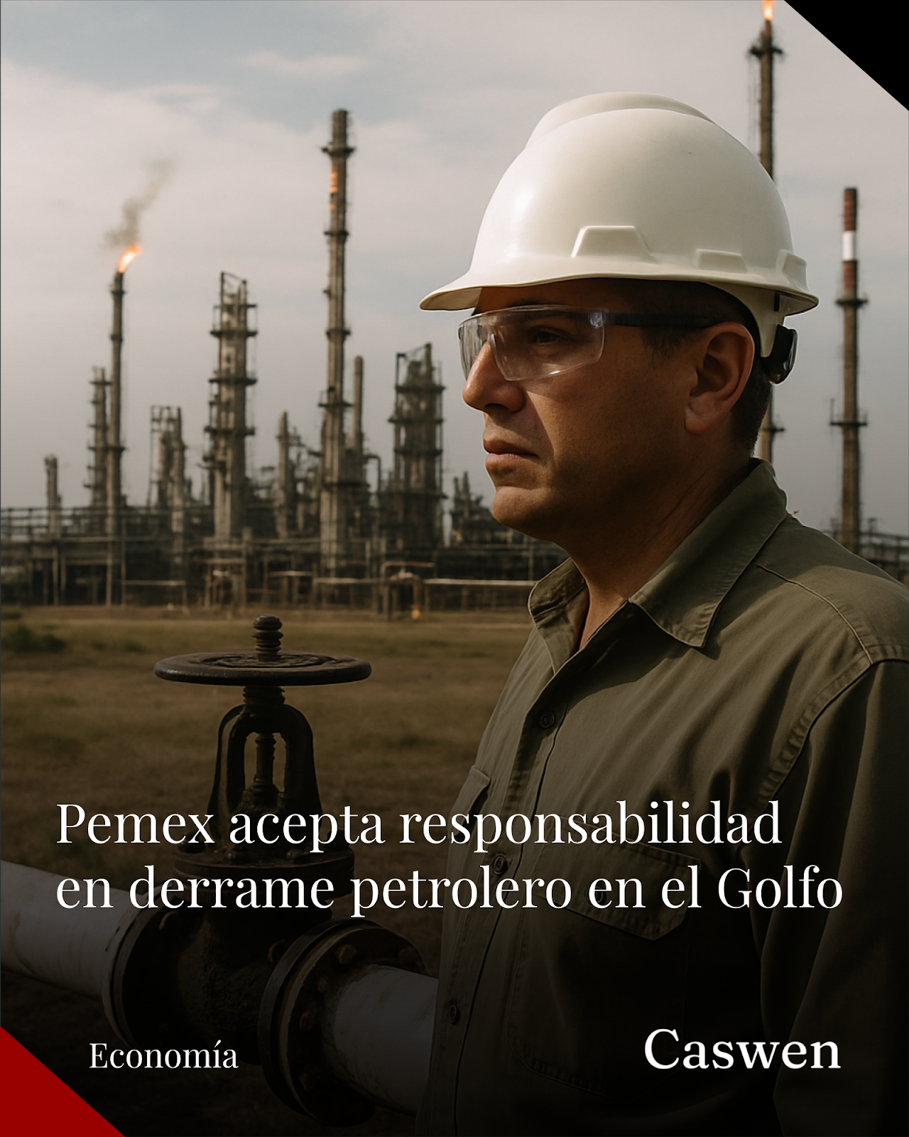 Pemex reconoce responsabilidad en derrame petrolero en el Golfo de México