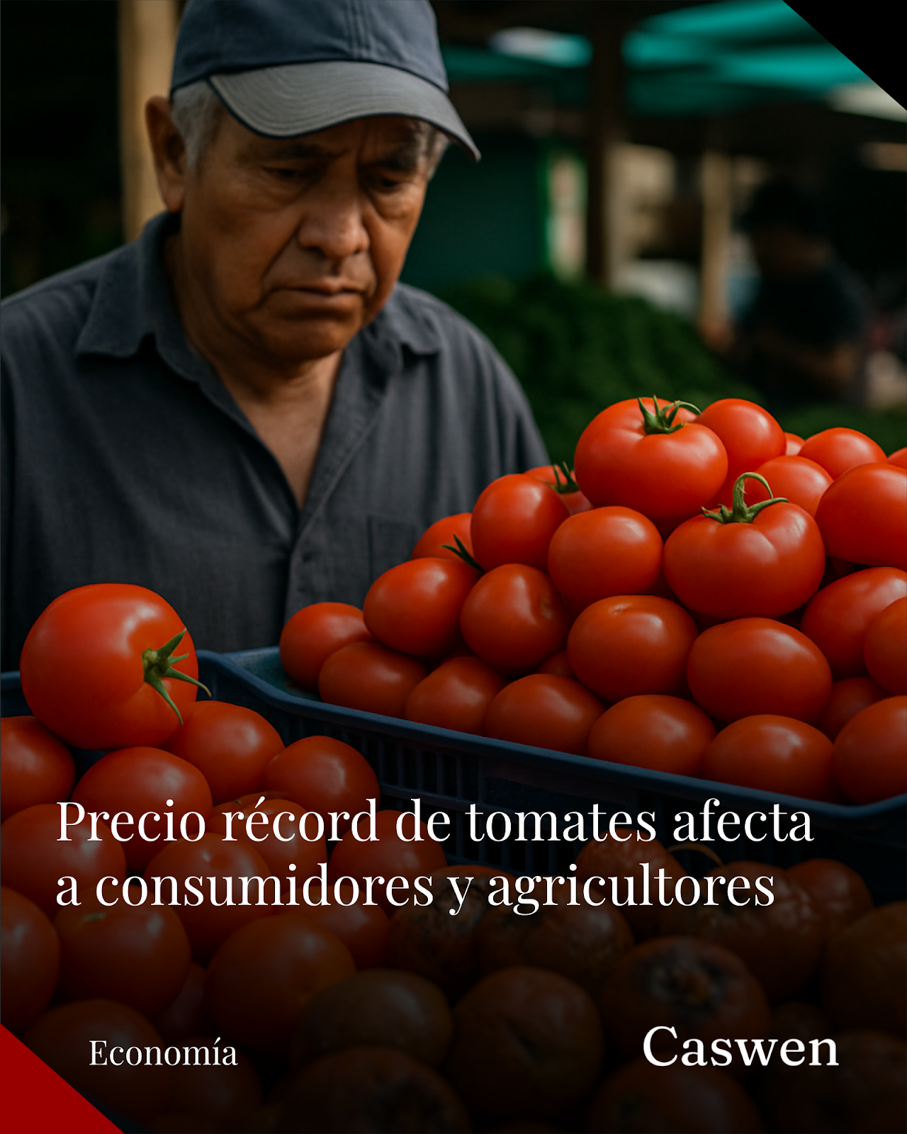Precio de tomates en EE.UU. sube por clima y costos logísticos