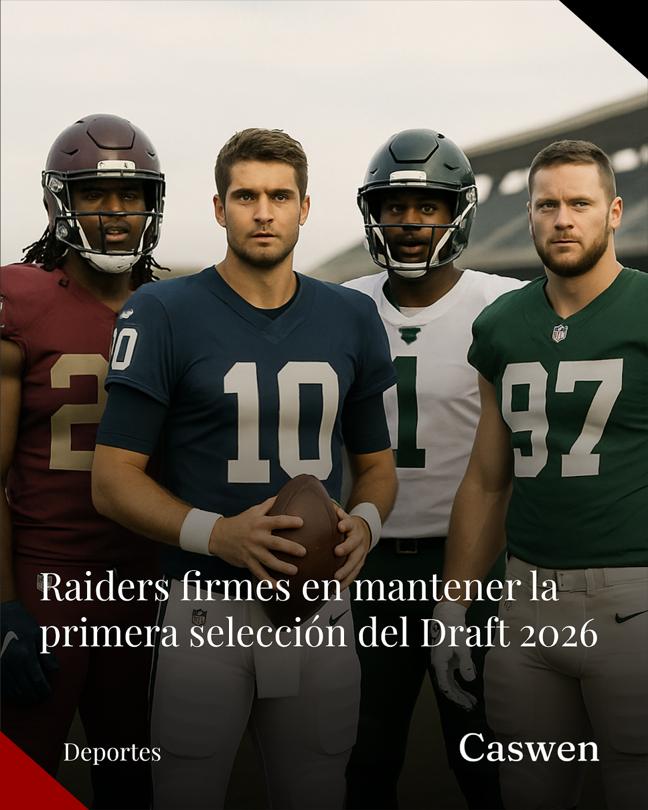 Raiders mantienen primera selección pese a interés de otros equipos en NFL Draft 2026