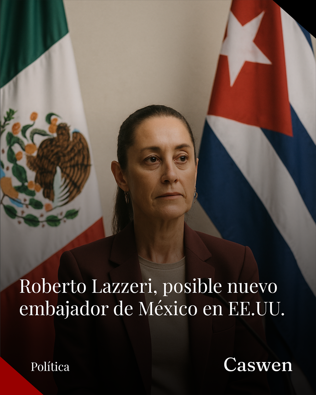 Sheinbaum considera a Roberto Lazzeri como próximo embajador de México en EE.UU.