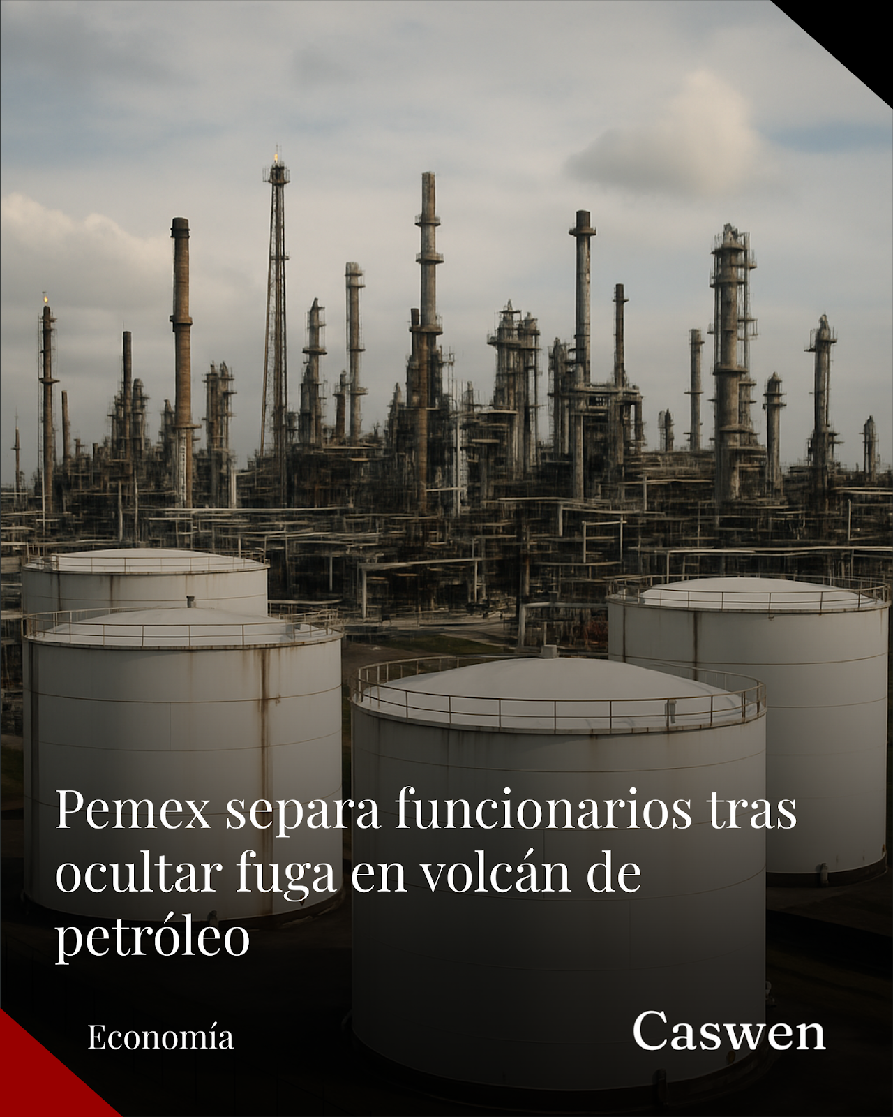Trabajadores de Pemex ocultaron fuga que causó derrame en Veracruz