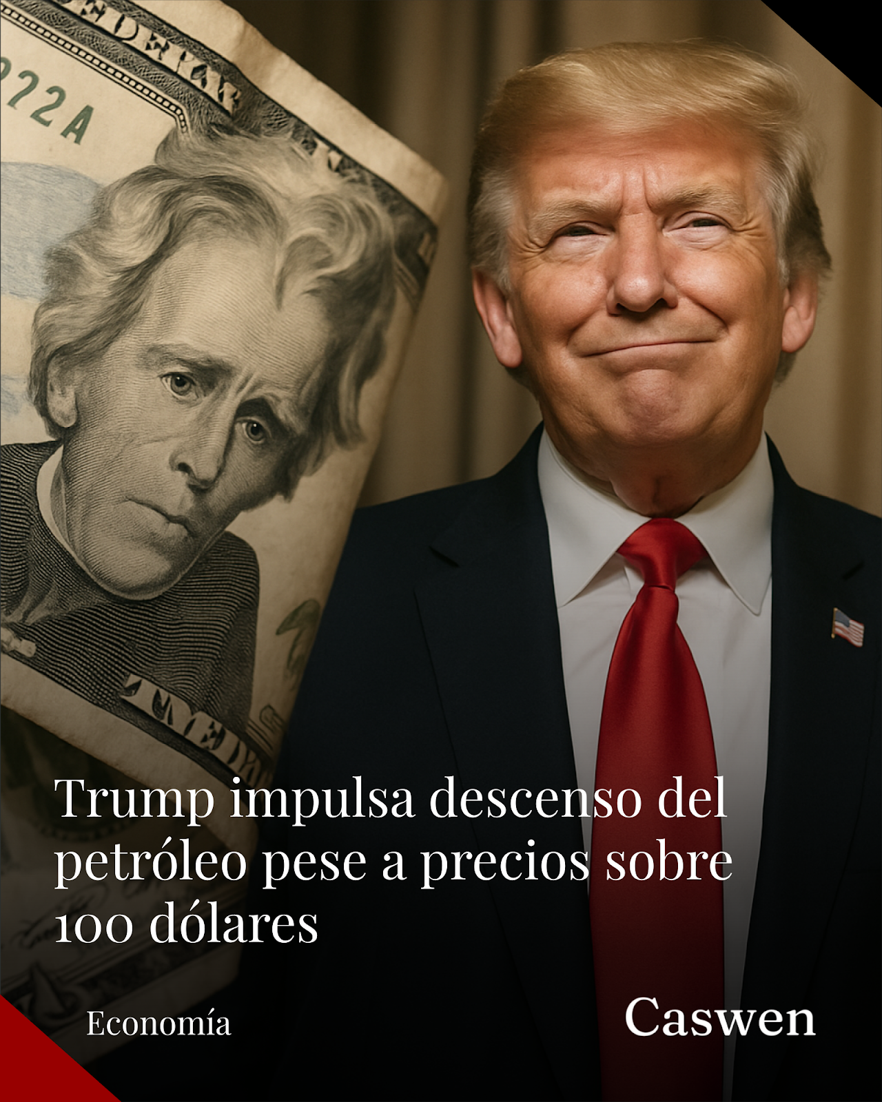Trump impulsa caída en precios del petróleo, aunque se mantienen sobre $100