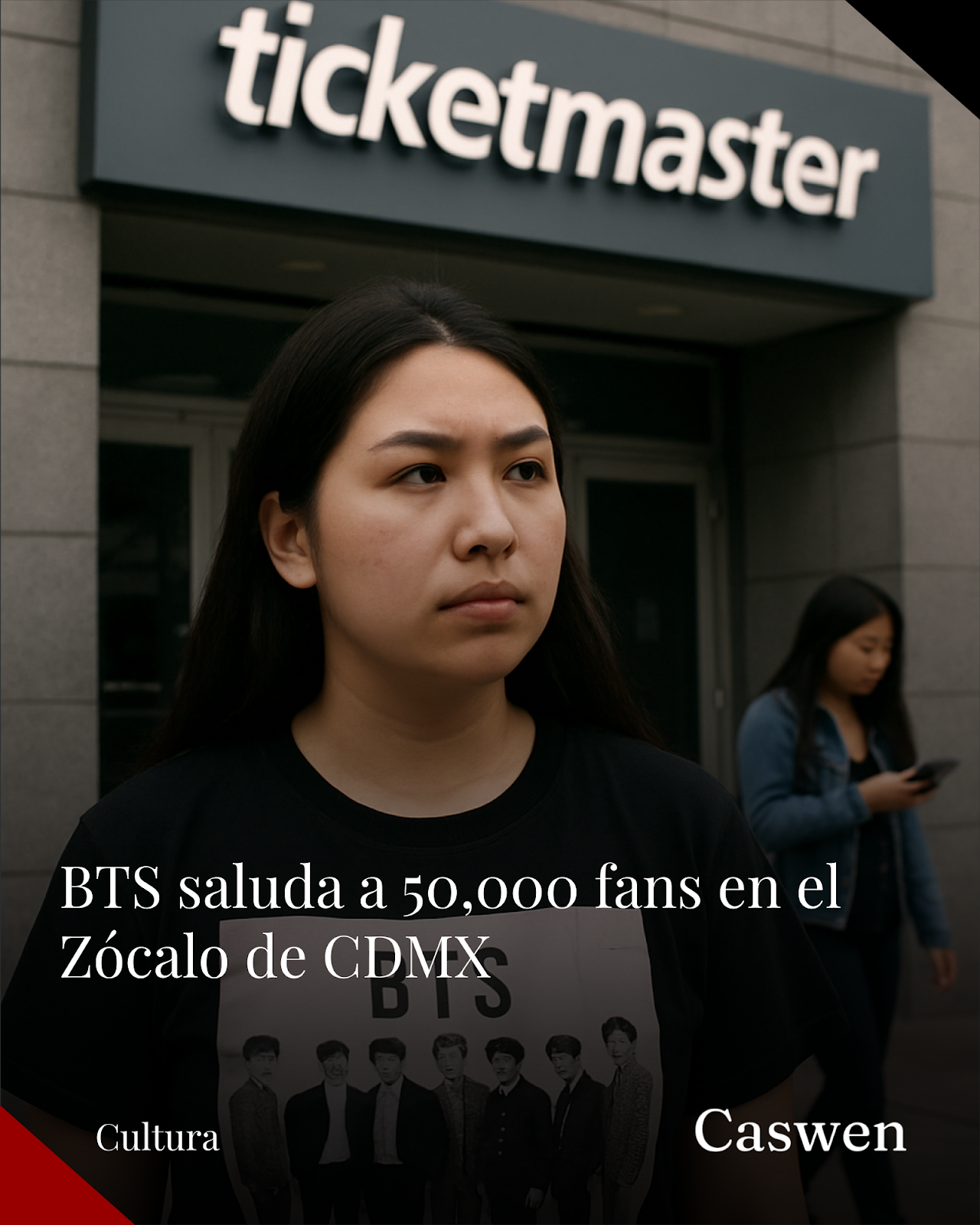BTS reúne a casi 50,000 seguidores en el Zócalo de la Ciudad de México
