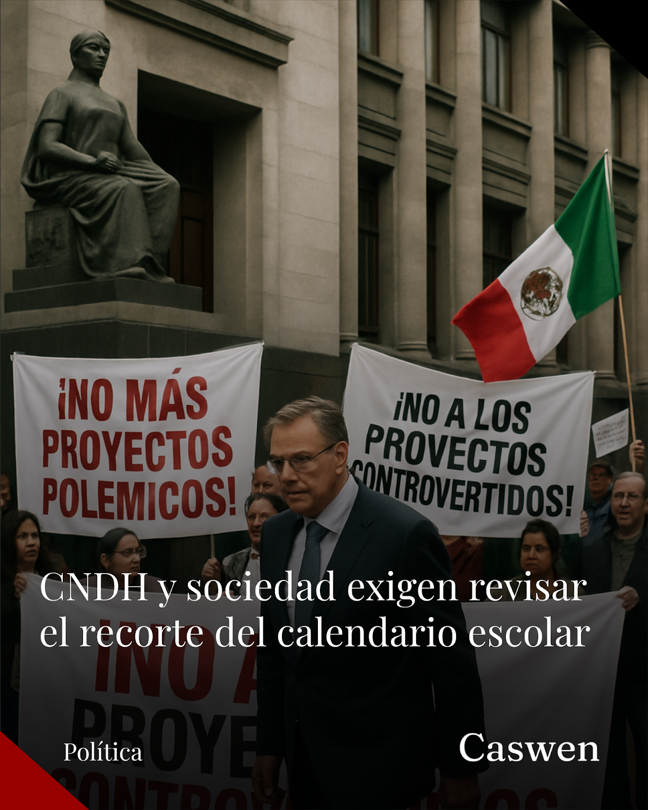 CNDH y organizaciones exigen frenar recorte del calendario escolar; SEP revisará propuesta