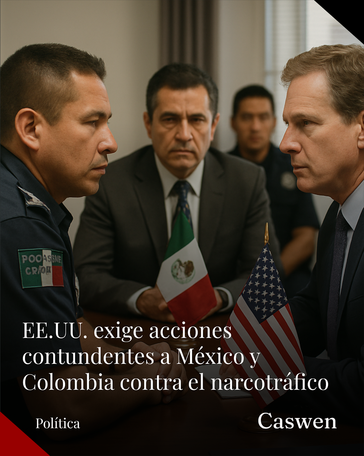 EE.UU. exige mayor acción a México y Colombia en su lucha antidrogas