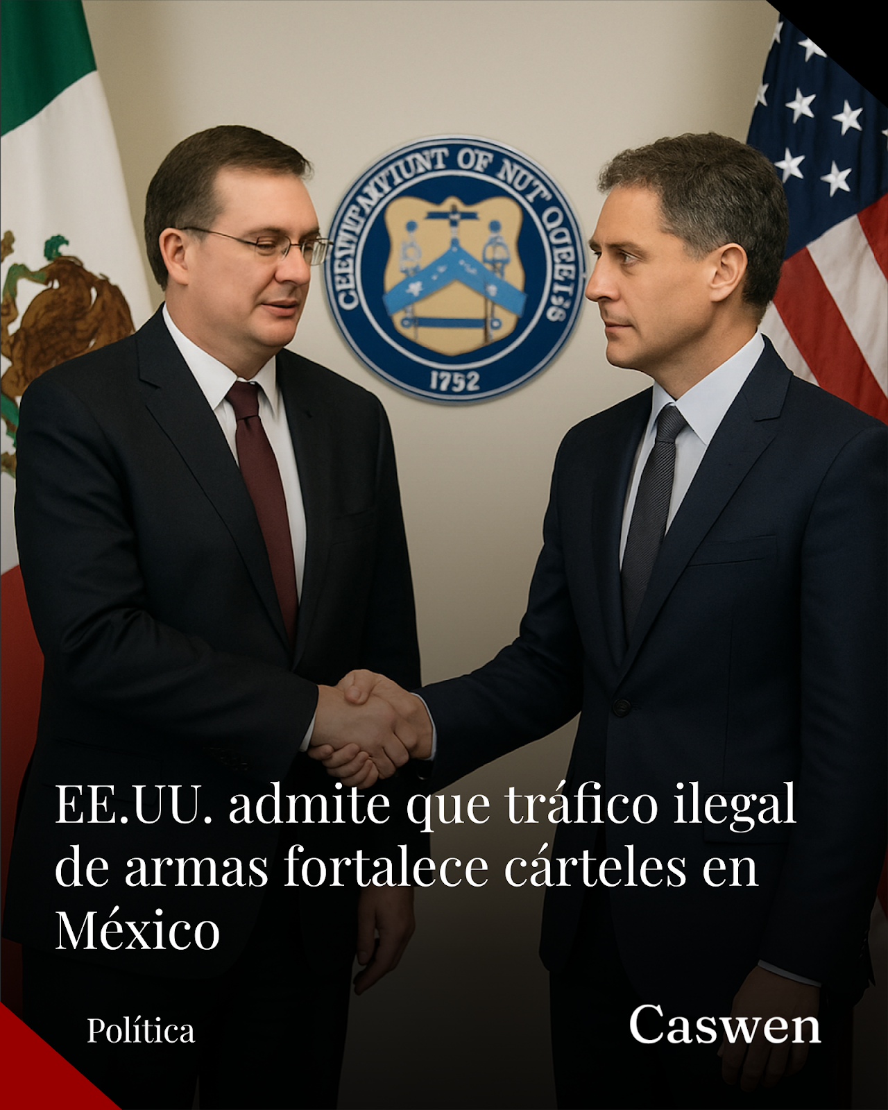 EE.UU. reconoce que tráfico ilegal de armas fortalece a cárteles mexicanos