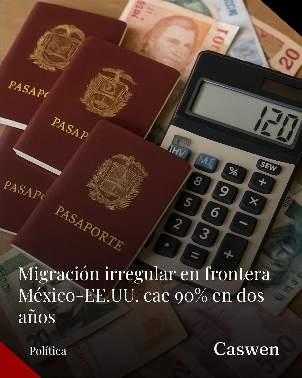 Encuentros con migrantes en frontera México-EE.UU. caen 90% entre 2024 y 2026