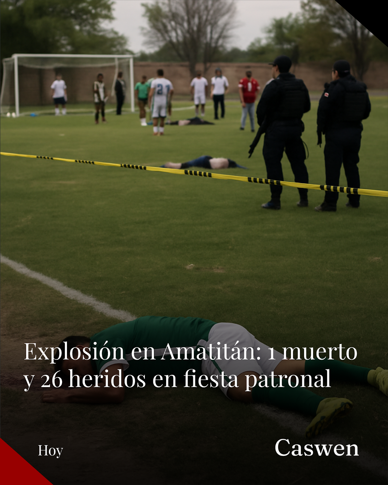 Explosión en fiesta patronal de Amatitán, Jalisco deja un muerto y 26 heridos