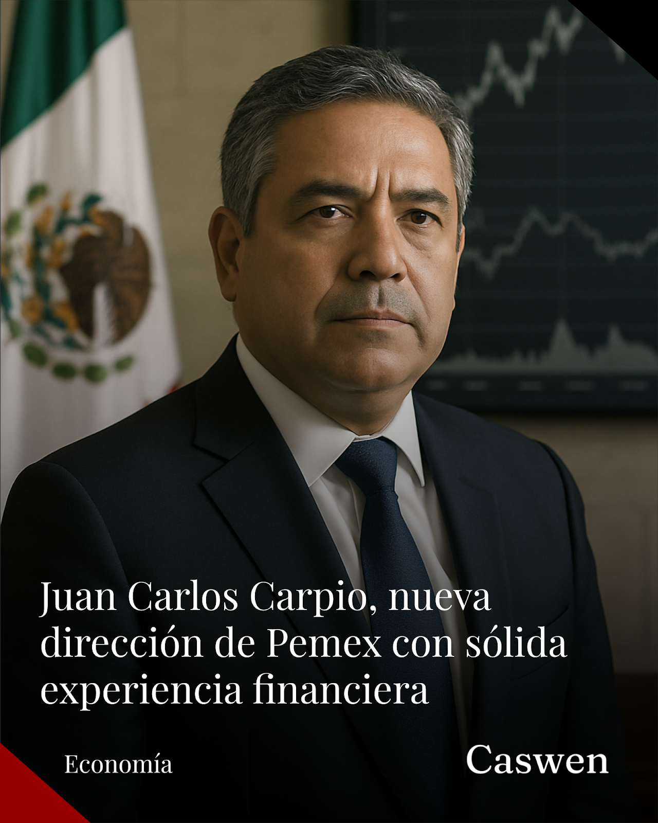 Juan Carlos Carpio asume la dirección de Pemex con amplia experiencia en finanzas públicas