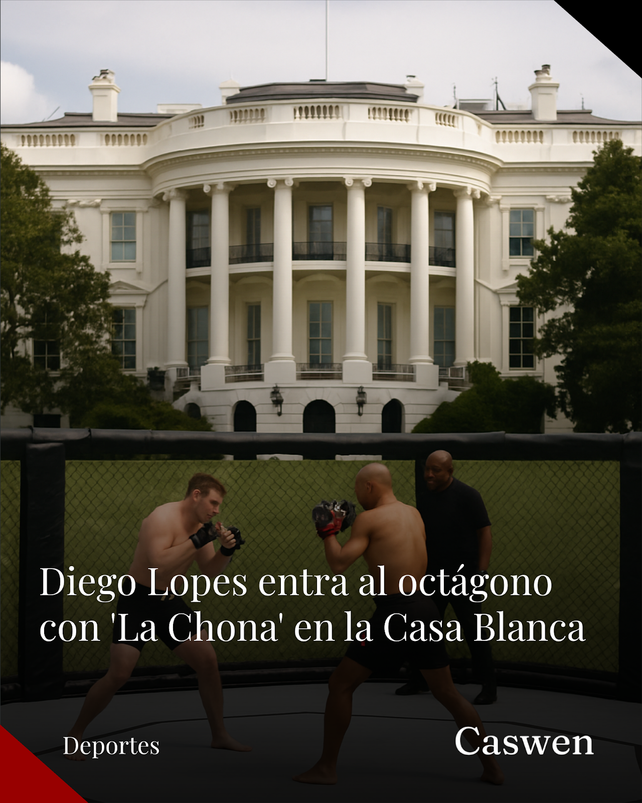 ‘La Chona’ será la canción de Diego Lopes para su pelea en la Casa Blanca