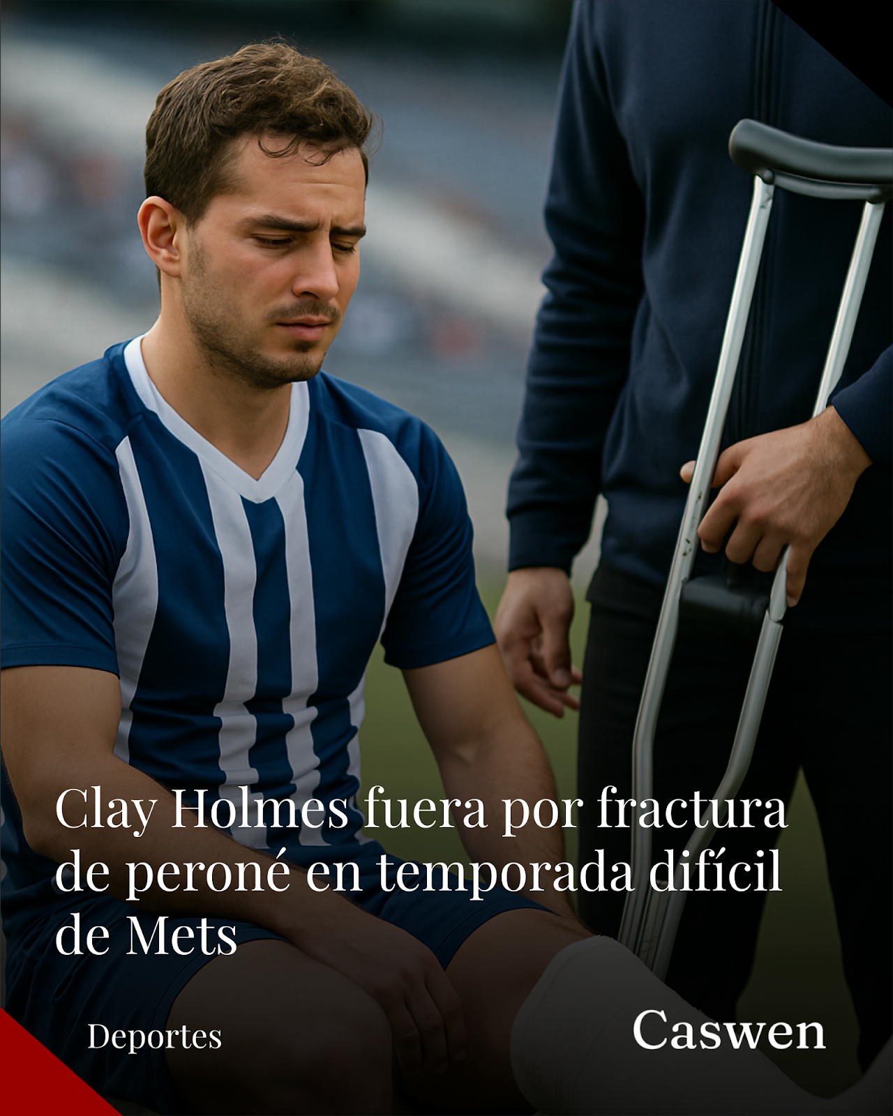 Mets pierden a Clay Holmes por fractura de peroné derecho