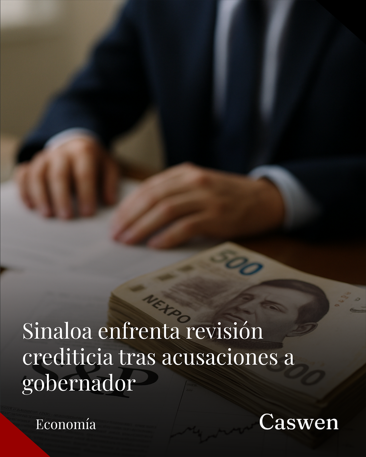 S&P revisa calificación crediticia de Sinaloa tras acusaciones contra Rubén Rocha Moya