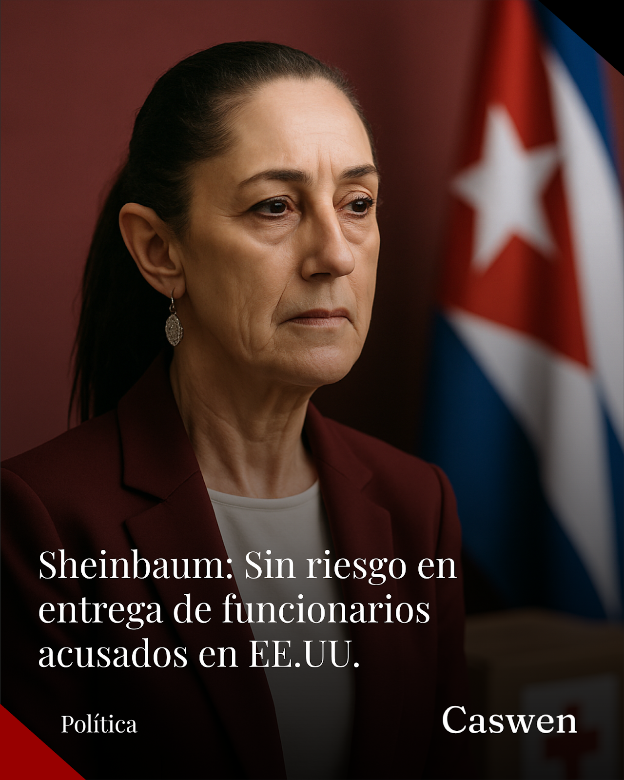 Sheinbaum asegura que no hay riesgo por entrega de funcionarios acusados en EE.UU.