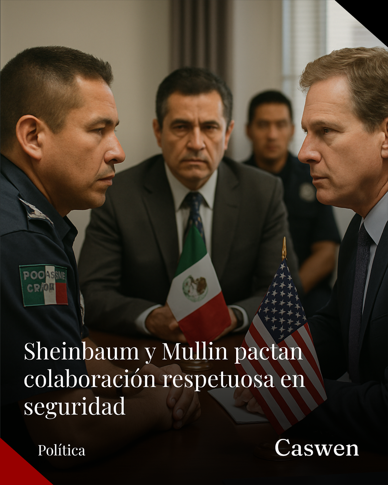 Sheinbaum y Mullin acuerdan cooperación respetuosa en seguridad México-EU