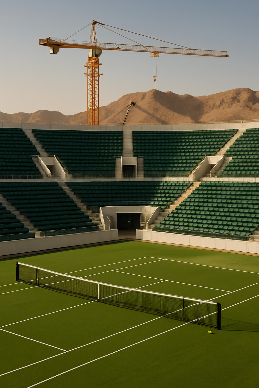 Arabia Saudí construye centro de tenis que será el ‘Wimbledon del desierto’