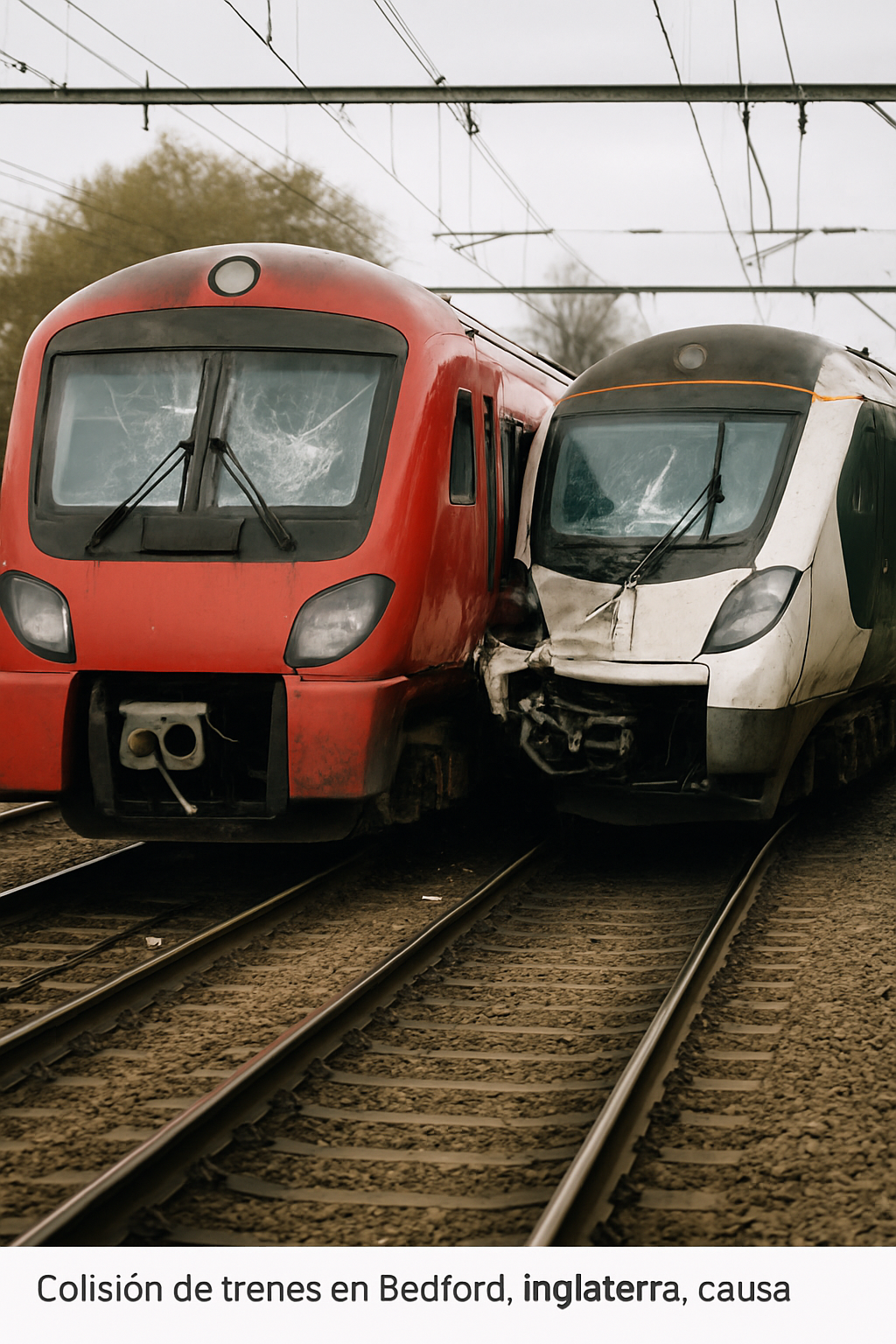 Colisión de trenes en Bedford, Inglaterra, causa al menos un fallecido