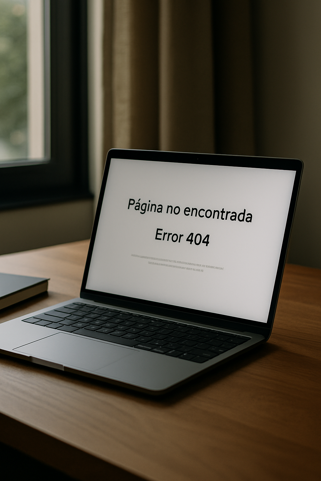 Página no encontrada: Error 404 en sitio web
