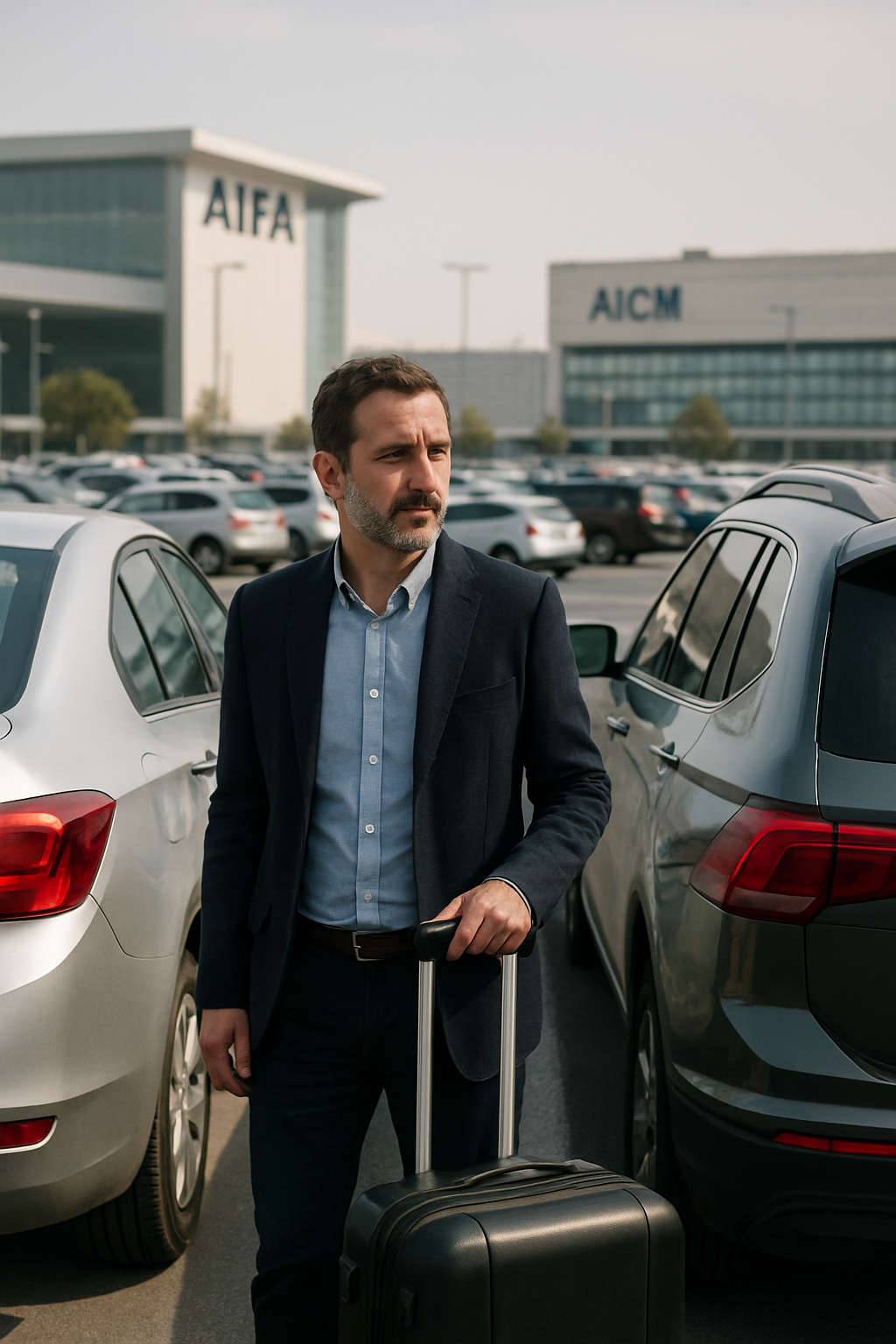 Comparan tarifas de estacionamiento en AIFA y AICM para viajes prolongados