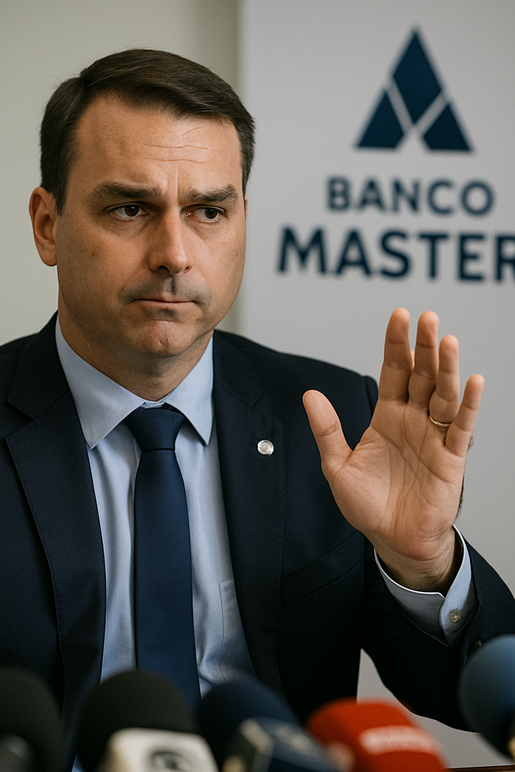 Flavio Bolsonaro niega vínculos recientes con escándalo del Banco Master