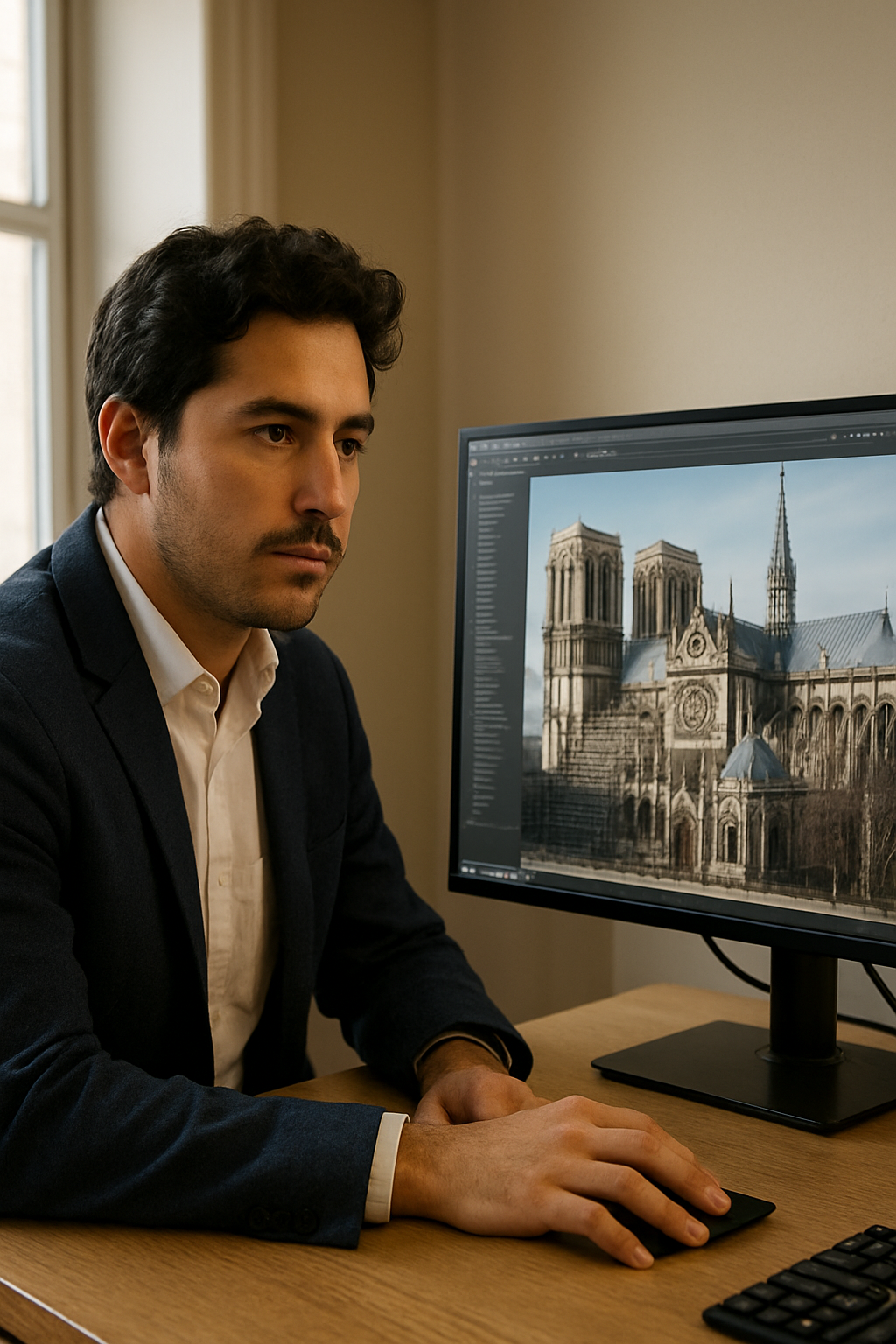 Arquitecto mexicano participa en la reconstrucción digital de Notre Dame