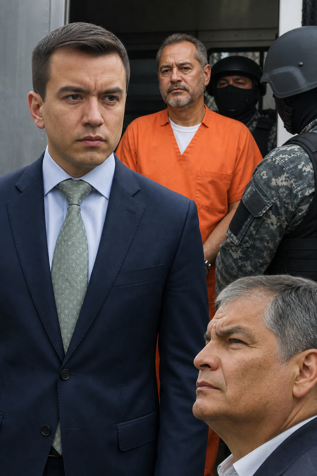 Noboa traslada a José Serrano a la cárcel del Encuentro y advierte a Rafael Correa