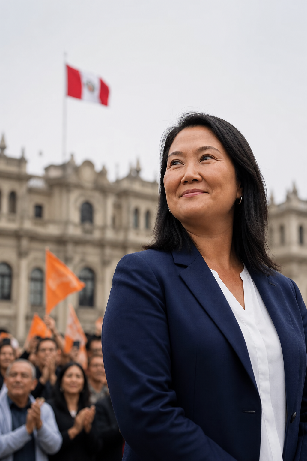 Keiko Fujimori supera en aprobación a la valoración de su gobierno en Perú