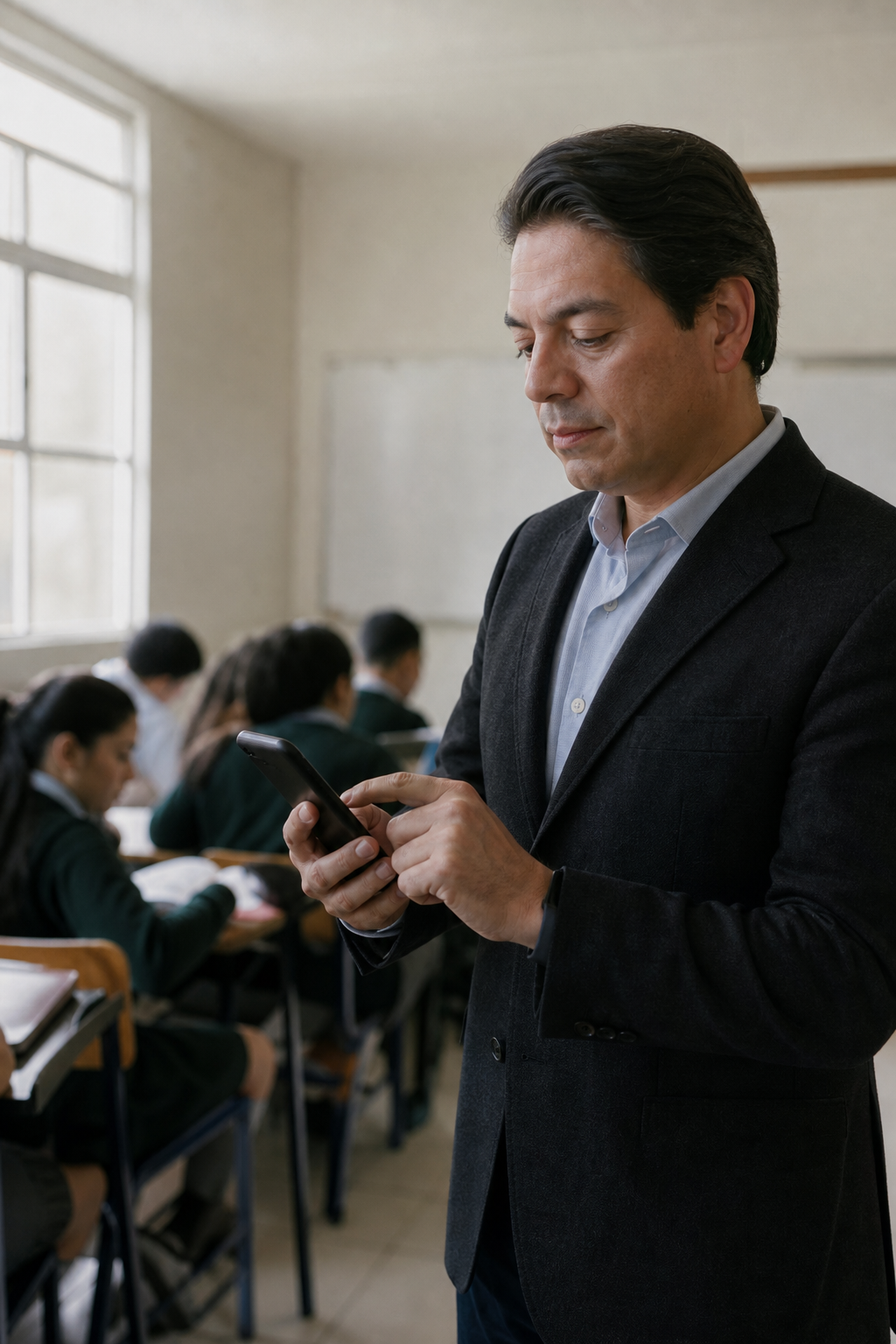 Mario Delgado: regulación de celulares en escuelas no contempla a profesores