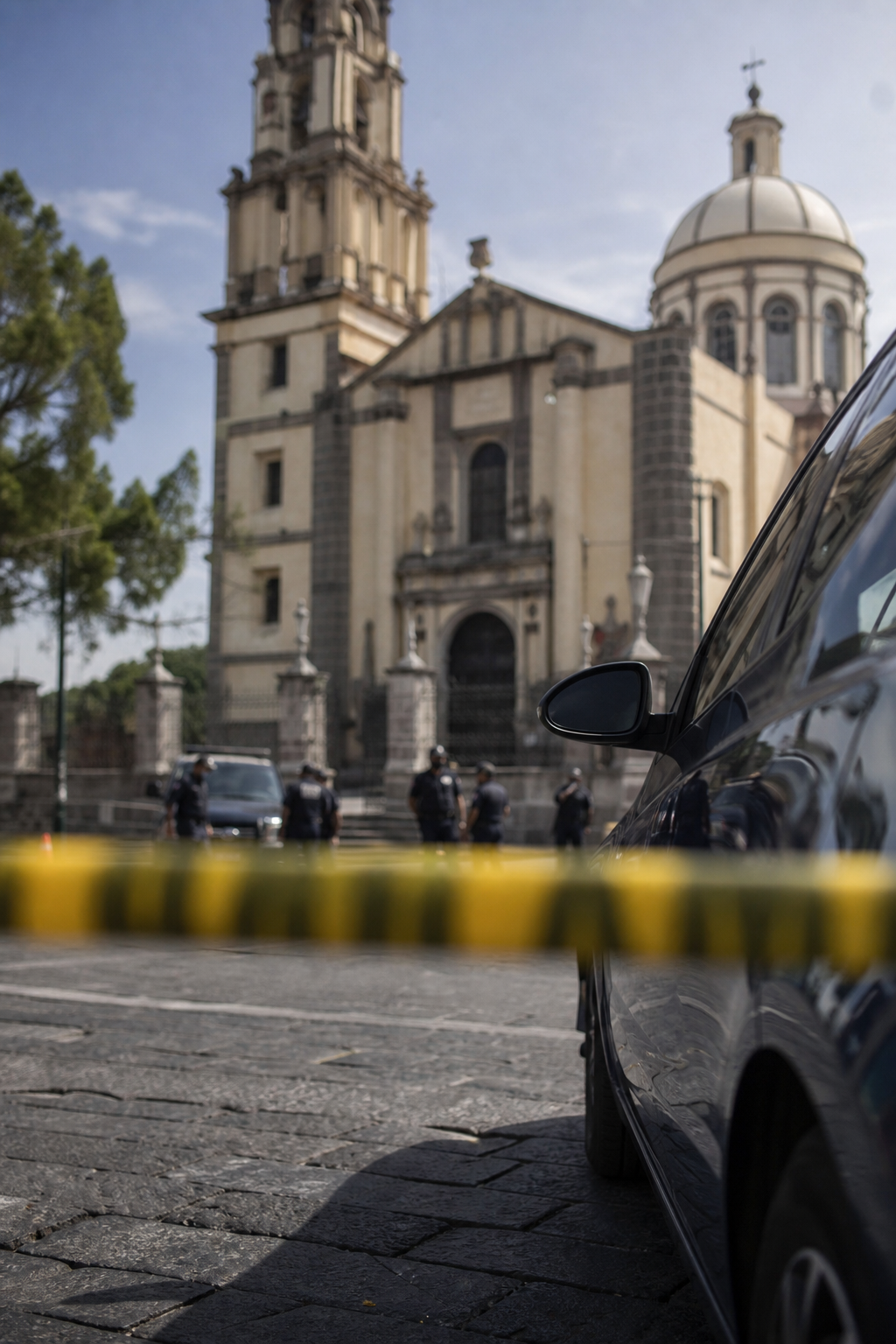 Mujer asesinada frente al Templo de la Merced en Valle de Santiago