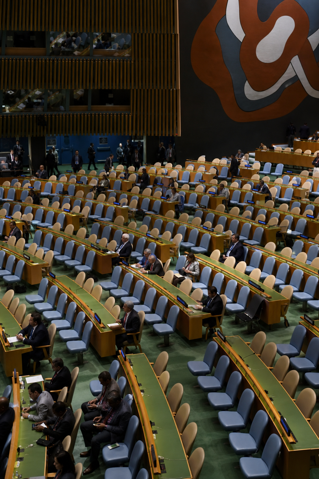 La sala de la ONU comenzó a vaciarse antes del discurso de Benjamín Netanyahu