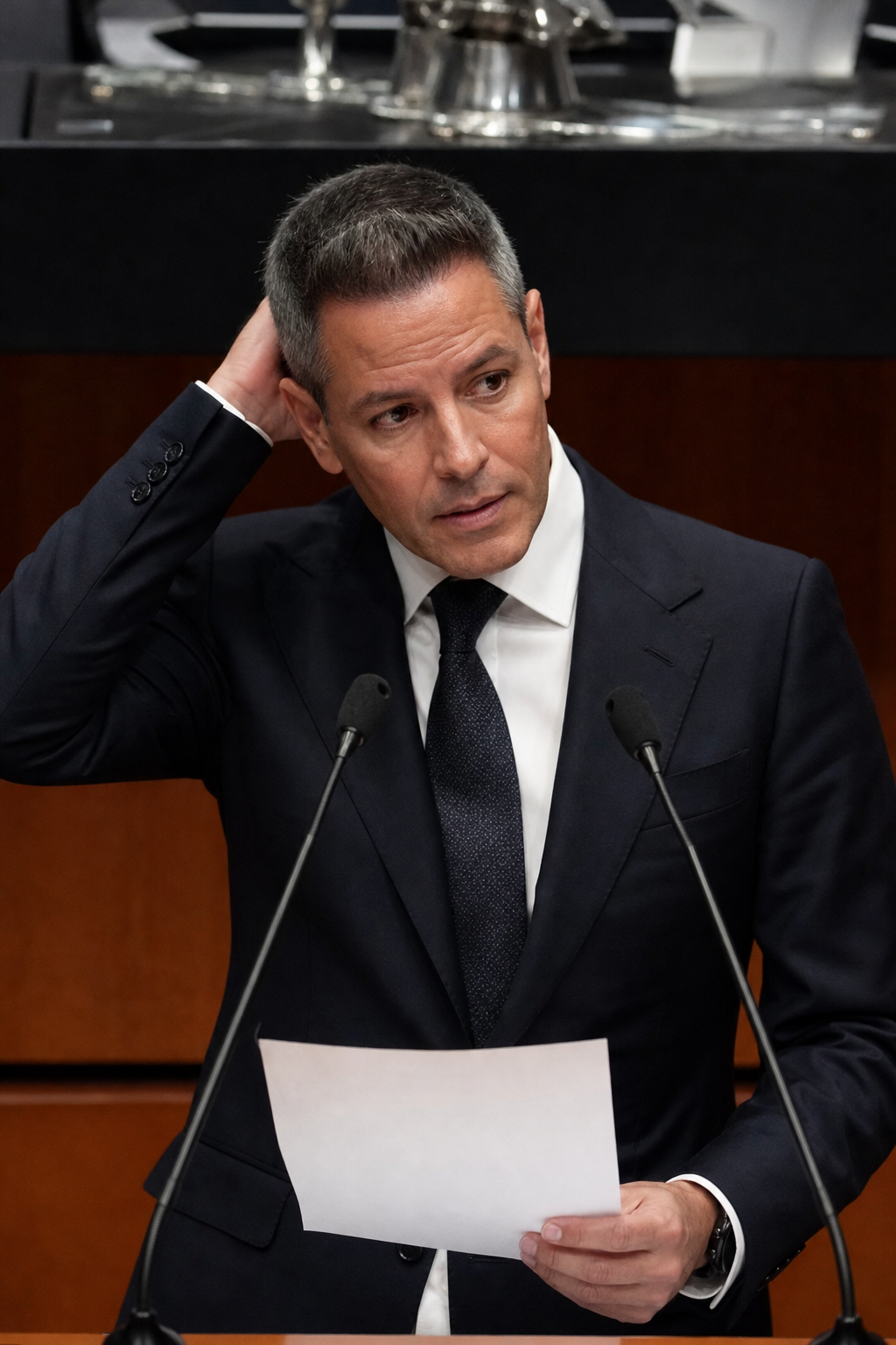 Alejandro Murat se traba al citar a Benito Juárez en el Senado
