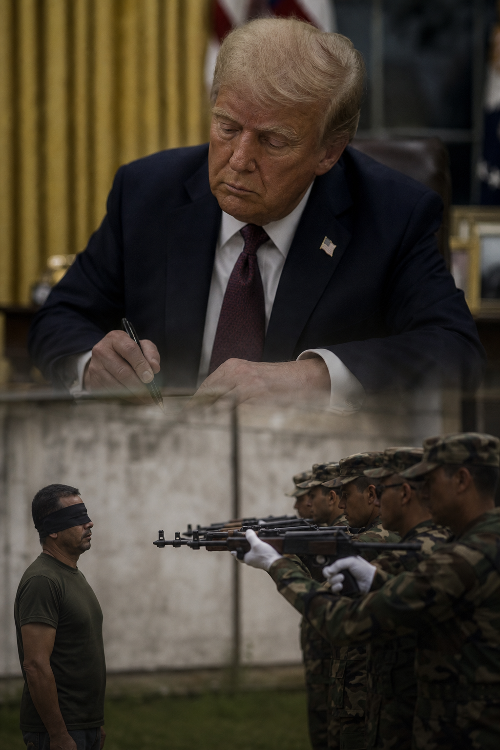 Donald Trump aprueba ejecución por fusilamiento del exmayor Nidal Ma
