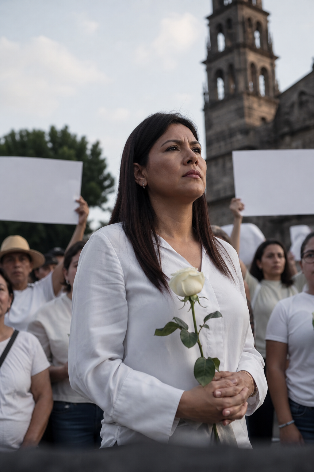 Grecia Quiroz convoca marcha por la justicia y la paz en Uruapan