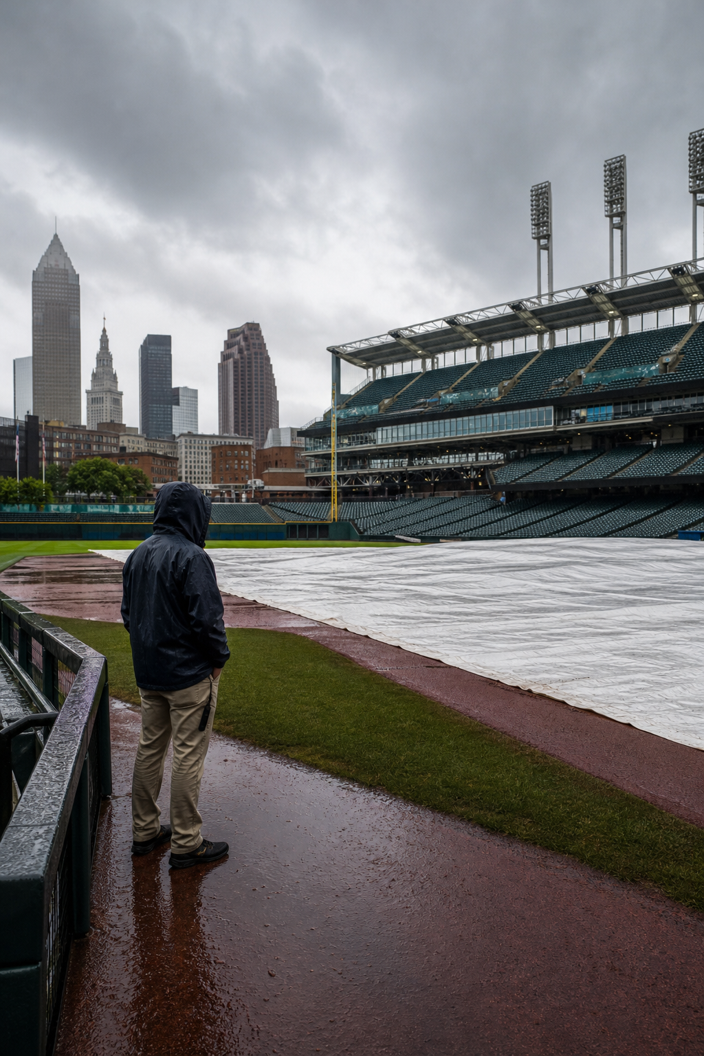 Lluvia pone en riesgo el Juego 4 entre Rays y Guardians en Cleveland