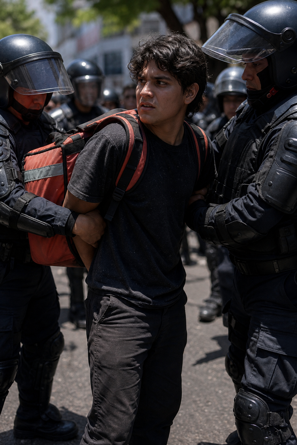 Samuel, repartidor, detenido durante protestas por el agua en Guadalajara