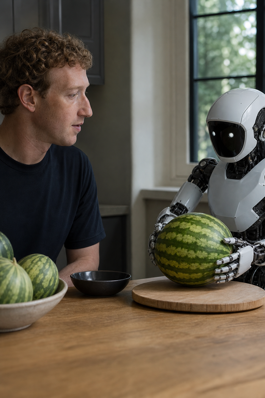 Zuckerberg muestra a Muse ordenando una sandía y alude a Watermelon